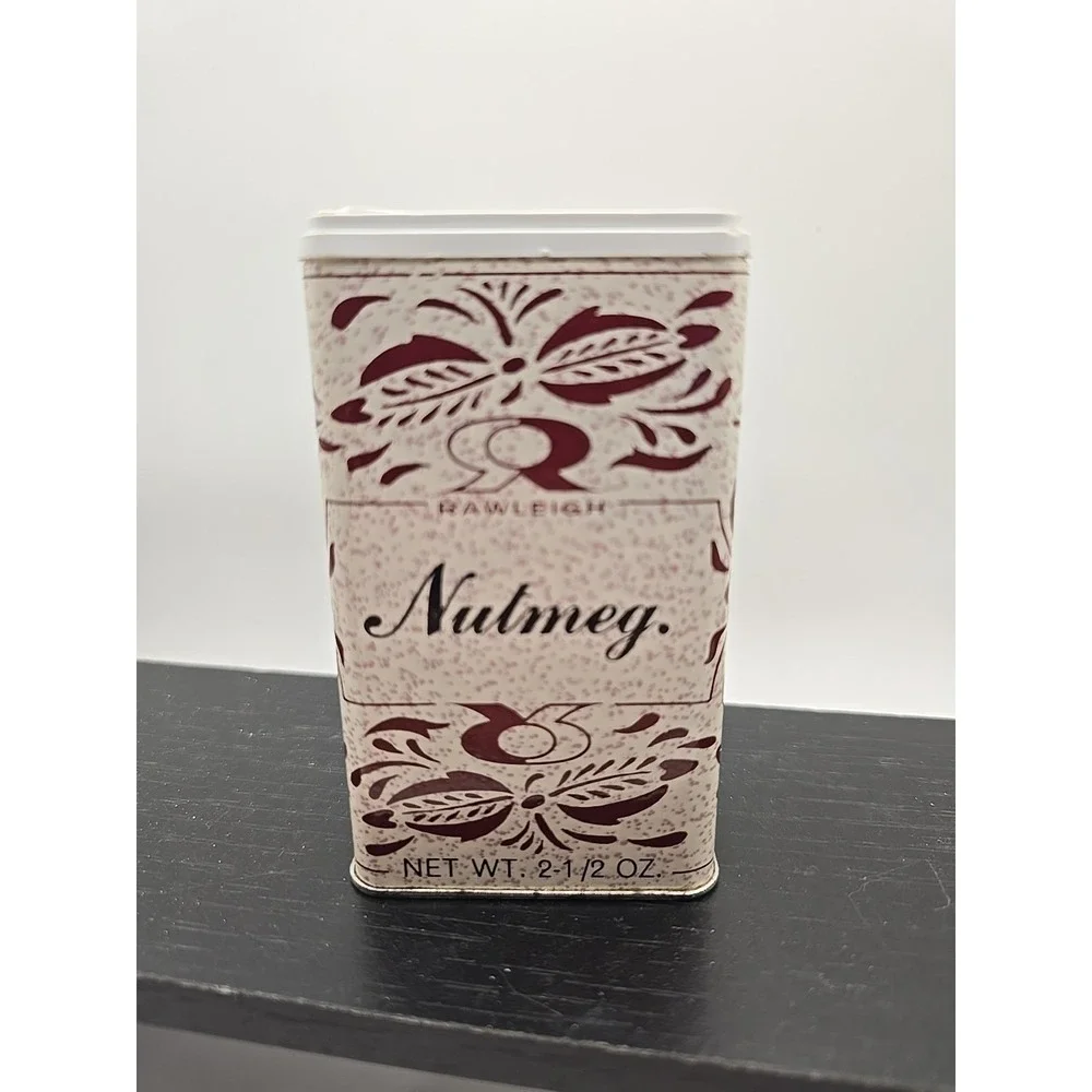 Vintage Rawleigh's Nutmeg 2.5 oz‎ spice tin,